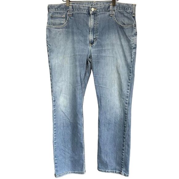 Carhartt Relaxed Fit Light Wash Distressed Jeans - Picture 1 of 8